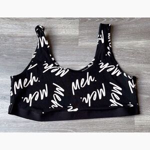 Torrid Black Meh Sports Bra Size 3X